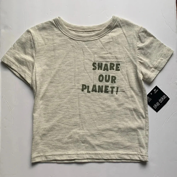 Okie Dokie Save Our Planet Graphic Tee 3T - Picture 1 of 6